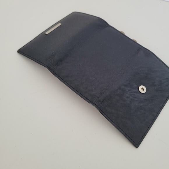 Burberry Key Hooks Holder Case Wallet Logo Black Leather Designer Nova Lining - Picture 6 of 10